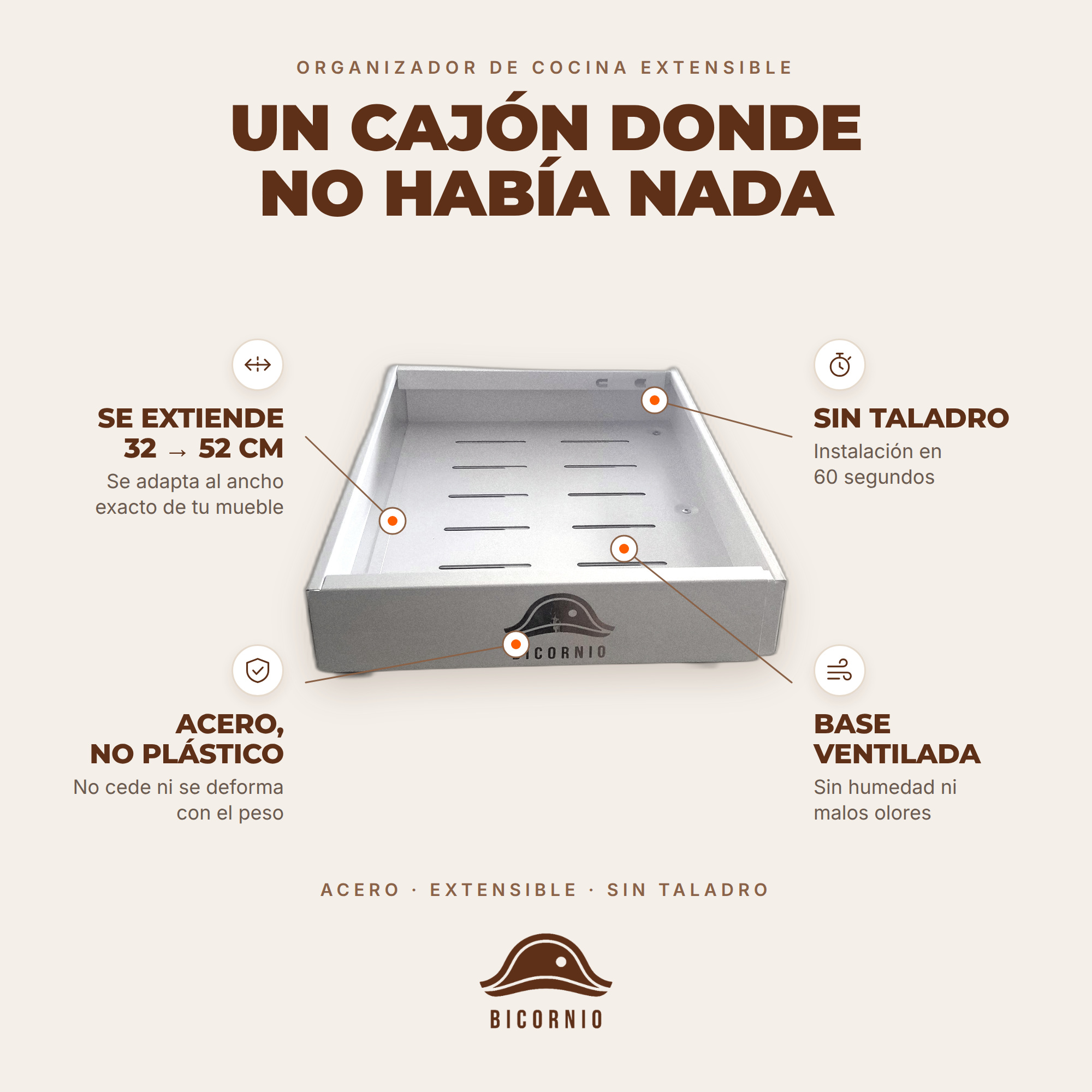 Características del organizador